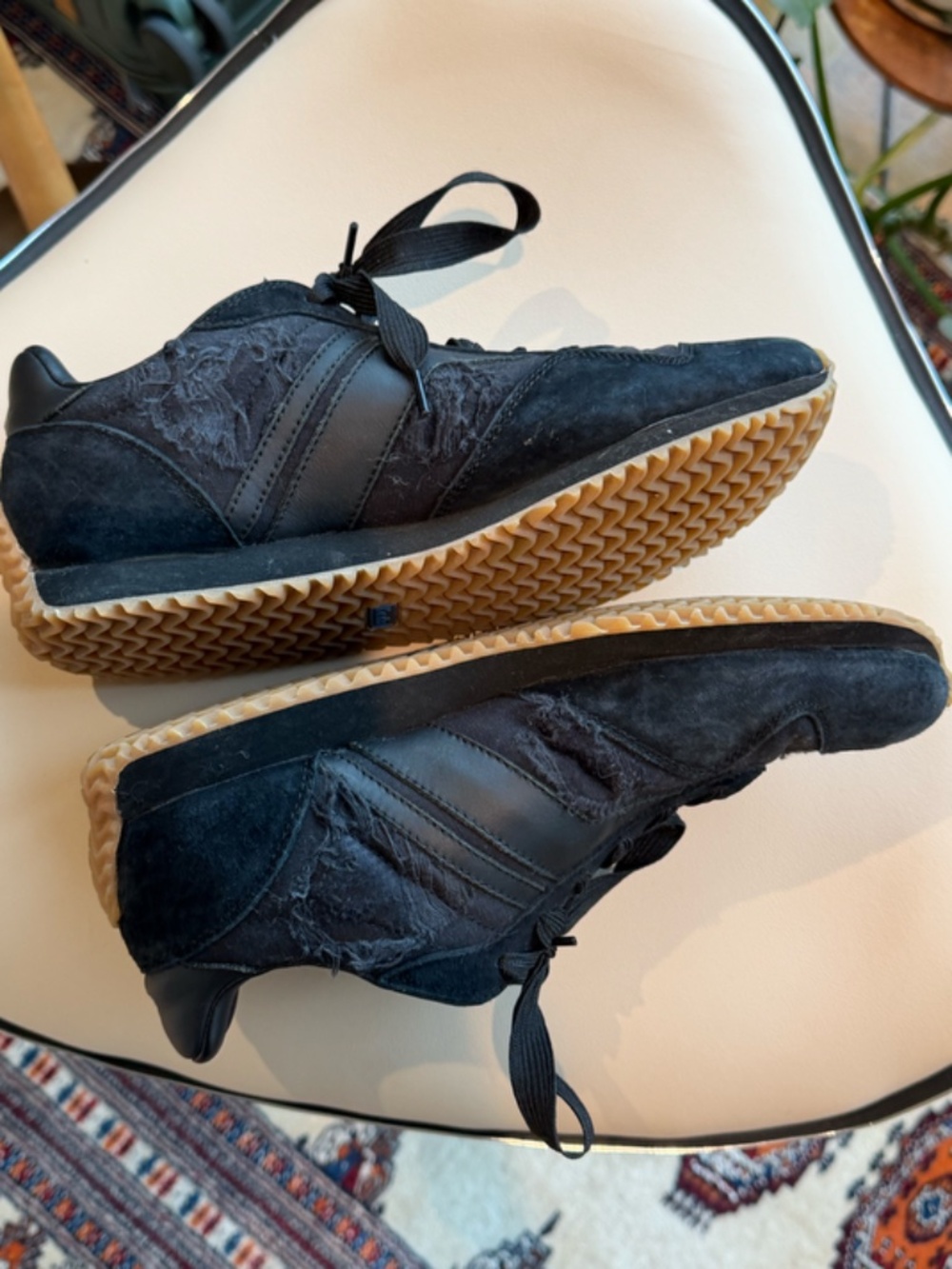 Altuzarra x Keds Black Distressed Driving Sneakers Bang On Trend Women’s 8 EUC